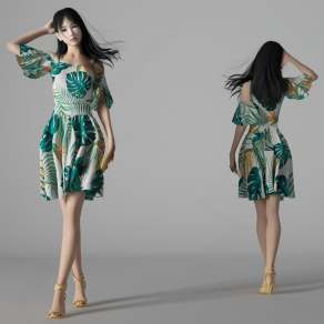 现代女人3D模型下载